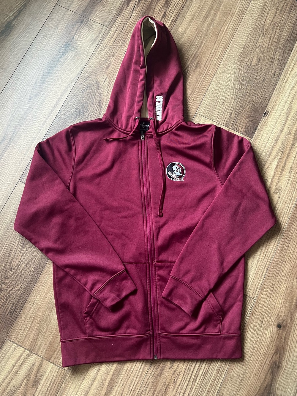 Colosseum FSU Florida State Seminoles Full Zip Hoodie Maroon M